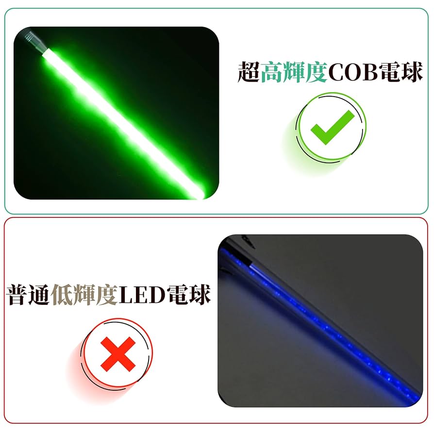Amazon | ライトセーバー 超高輝度 COB ランプビーズ サイリウム
